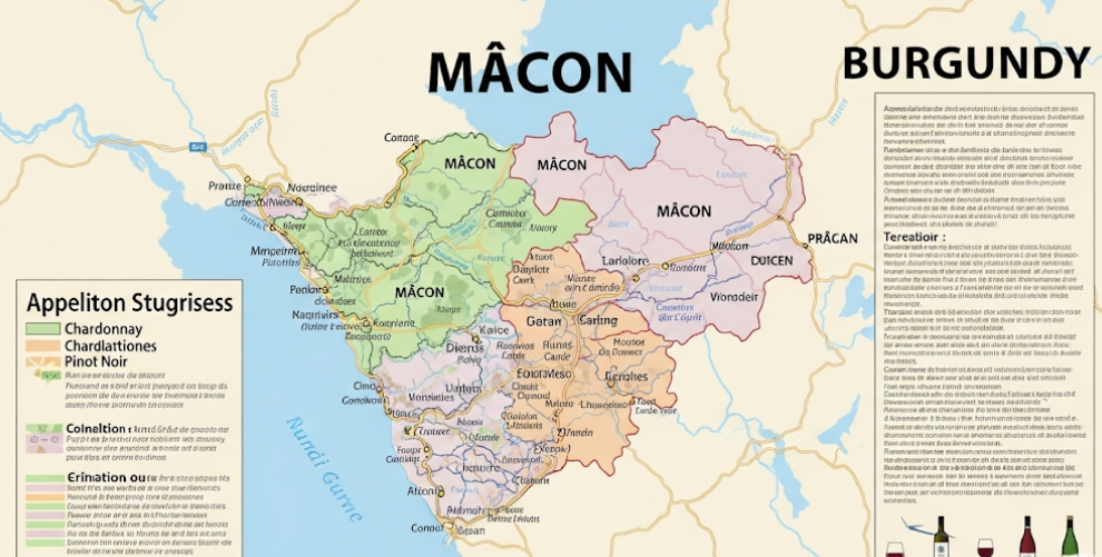 マコン地区の特徴を地図で学ぶ