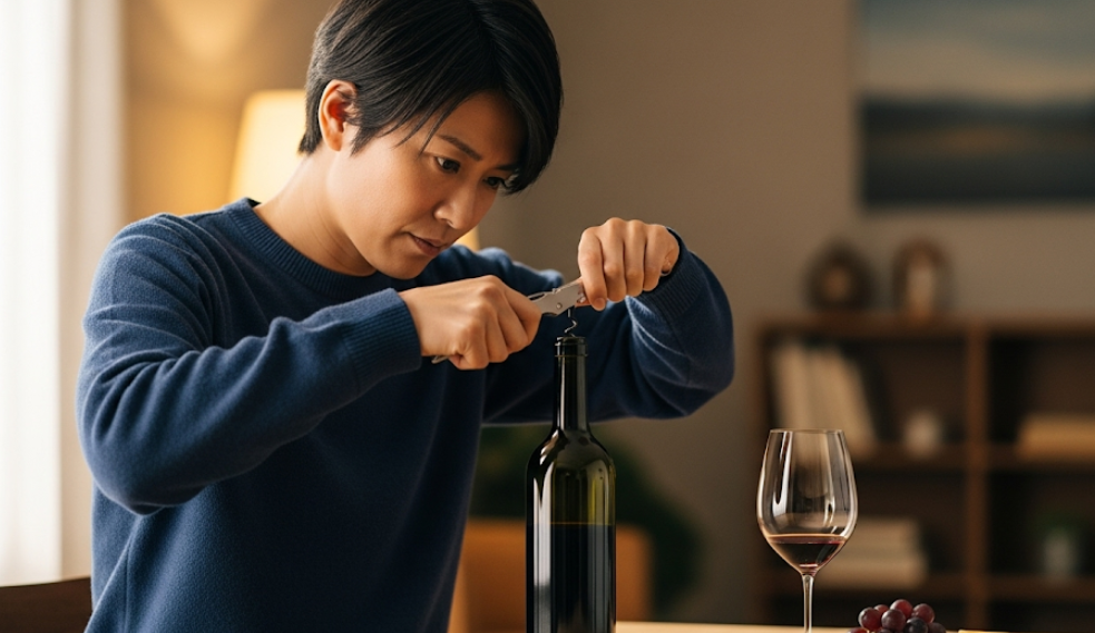 スクリューを使った開封のコツ