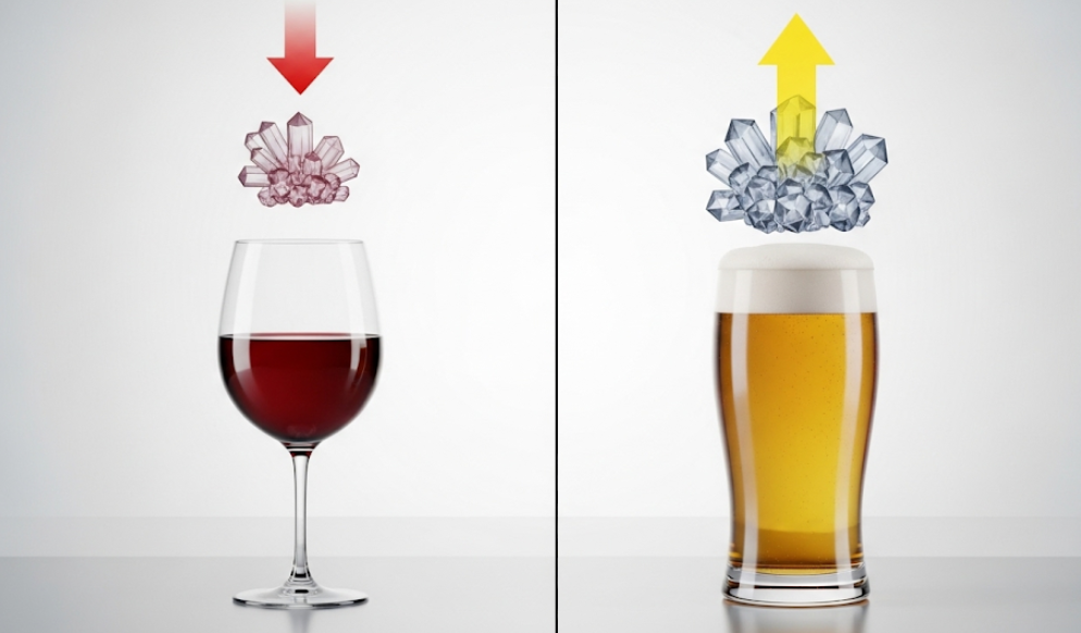 ビールとの違いをエビデンス