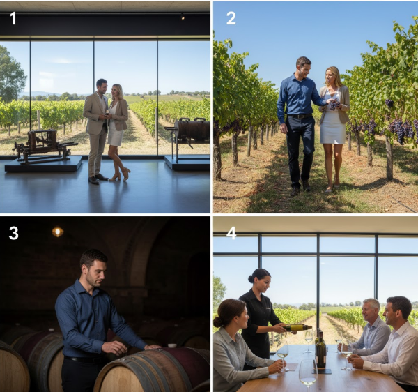 ワイナリー巡りのモデル動線