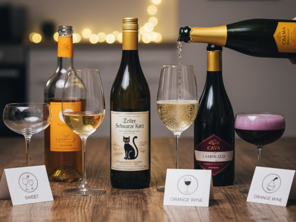 人気の甘口や辛口とスパークリングの種類