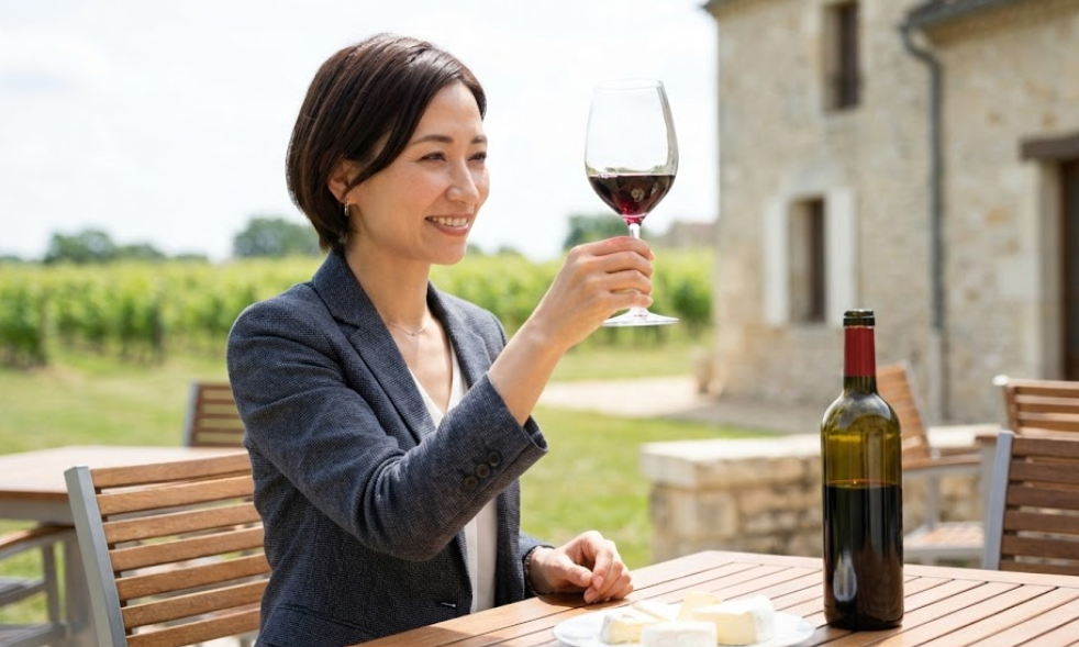 飲みやすい甘口の赤ワイン