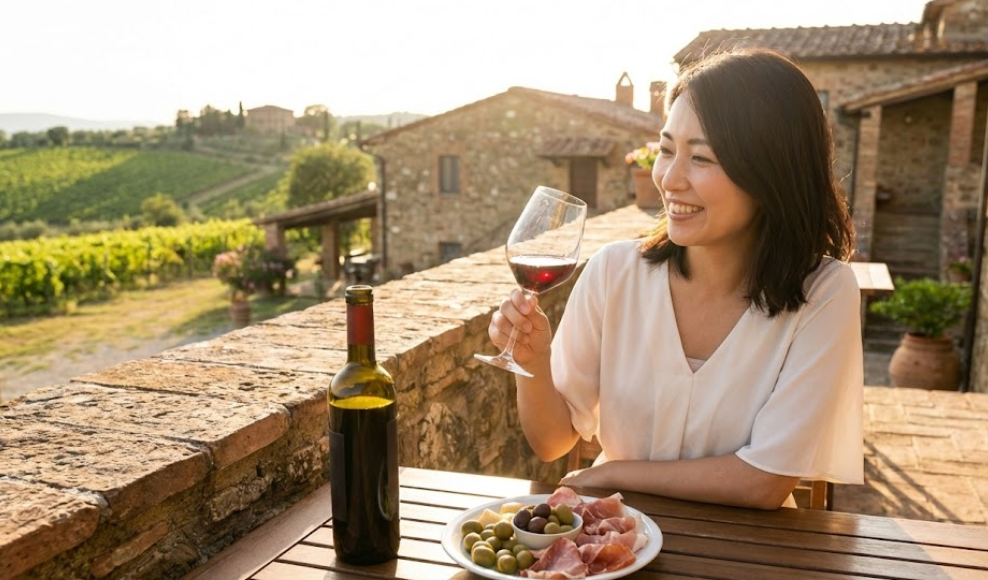 イタリア産の美味しい赤ワイン