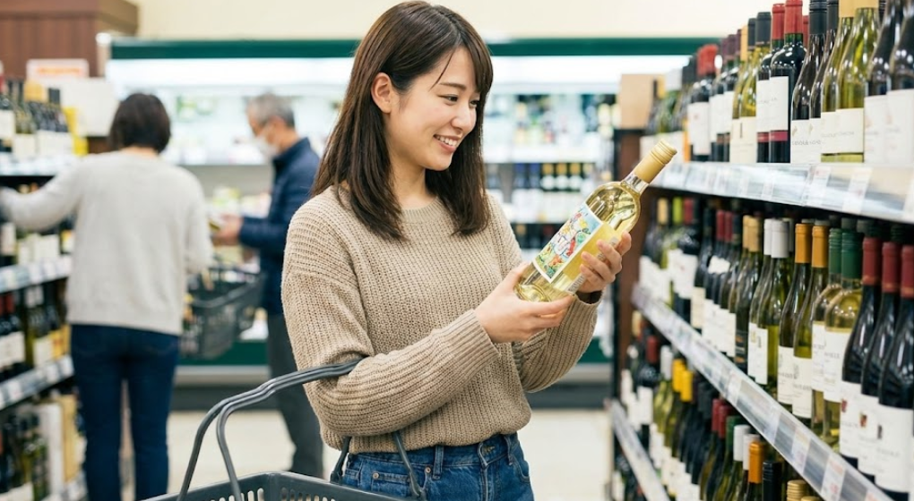 初心者がスーパーでおすすめの甘口ワインと出会うには