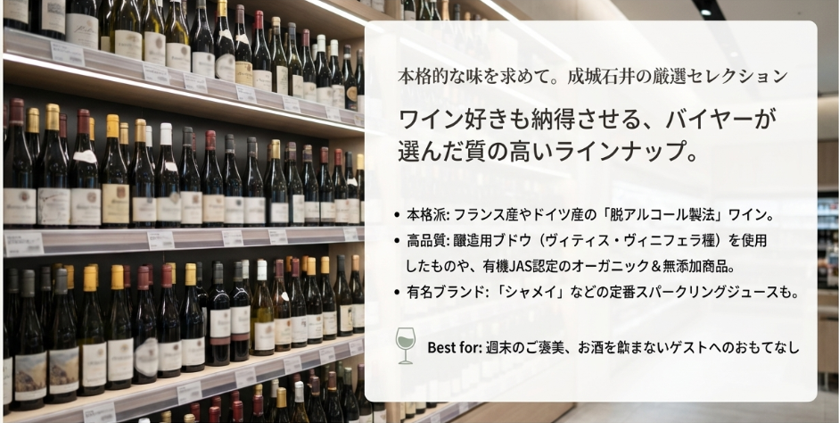 成城石井の本格派ノンアルコールワイン