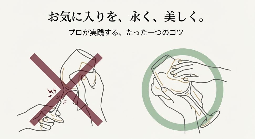 ワイングラスの破損を防ぐ正しい洗い方