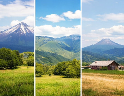 山梨・長野・北海道の特徴