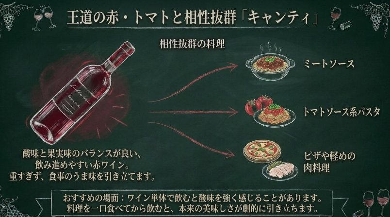 サイゼリヤのキャンティと相性の良い料理