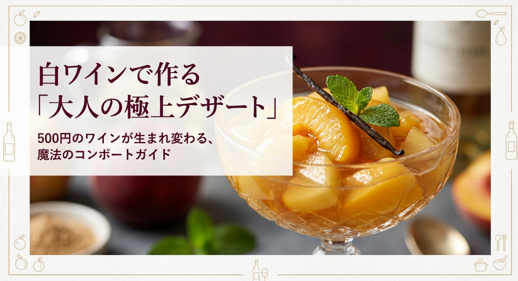 白ワインで作る「大人の極上デザート」コンポートのガイドブック表紙