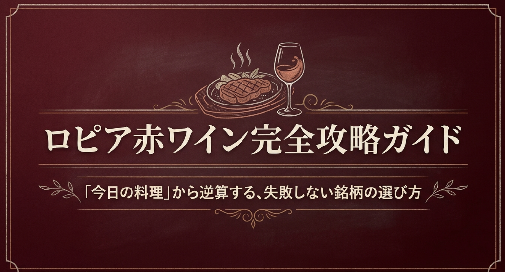 ロピア赤ワインの選び方を料理から逆算して解説する完全攻略ガイドの表紙